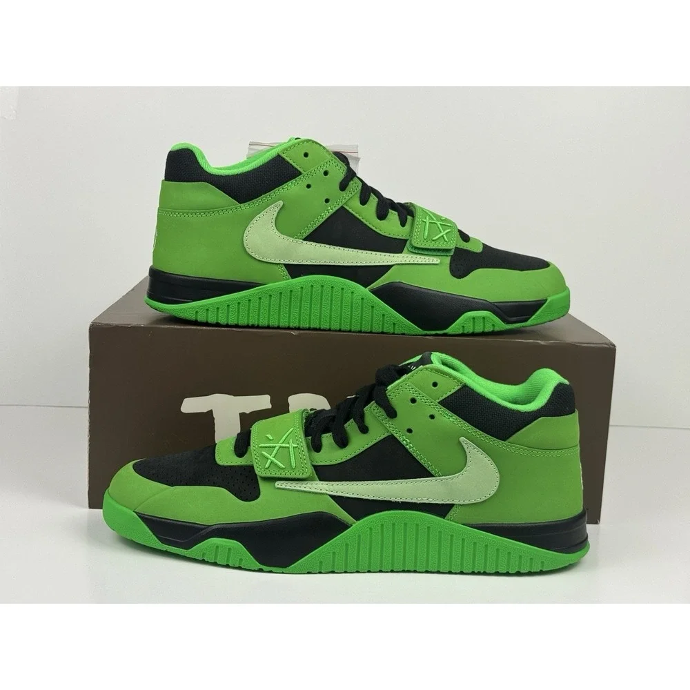 Jordan Travis Scott CJ1 T-REXX Sneakers Men's Size 15 Green Spark IM9113-300
